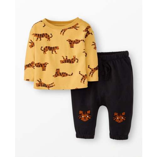 Baby Long Sleeve T-Shirt & French Terry Pants Set | Hanna Andersson