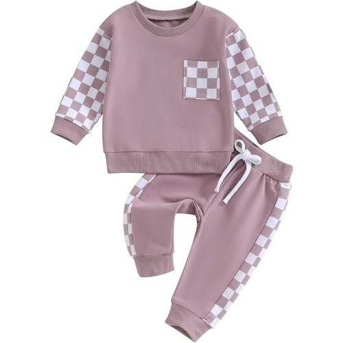 BeQeuewll Baby Girl Clothes Fall Winter Outfit Long Sleeve Sweatsuit Daddys Girl Sweatshirt Pants Toddler Infant Set