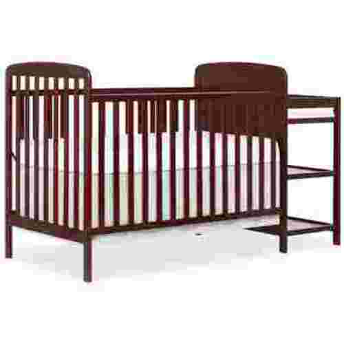 Dream On Me Anna 3-in-1 Full Size Crib and Changing Table Combo in Cherry