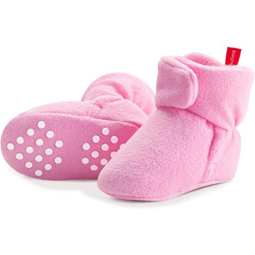 Baby Fleece Booties Newborn Unisex Booties Non-Slip Newborn Infant First Walkers Warm Shoes House Slippers for Baby Boys & Baby Girls Toddlers