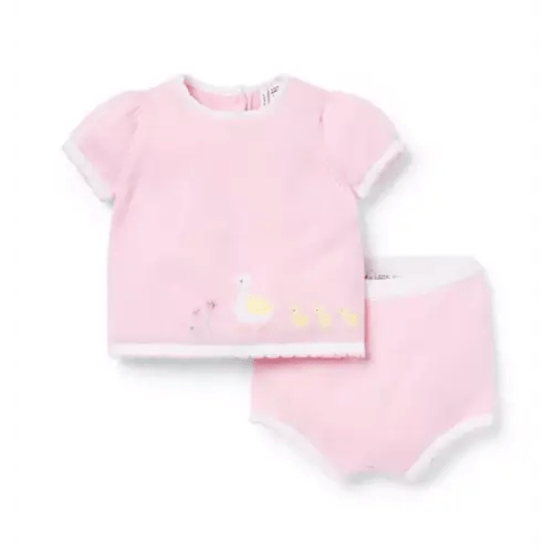 Baby Princess Pink Baby Duckling Matching Set by Janie and Jack