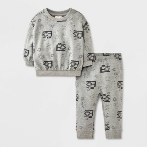 Baby Boys' 2pc Fleece Sweatshirt & Jogger Pants Set - Cat & Jack™