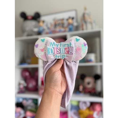 My first Disney Trip || Minnie Mouse Ears || Ears for babies || Disney Parks accessory || baby headwrap