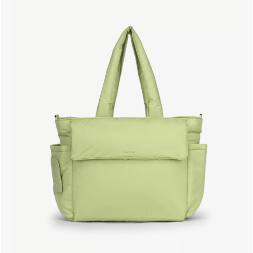 Diaper Tote Bag with Laptop Sleeve - LIME
