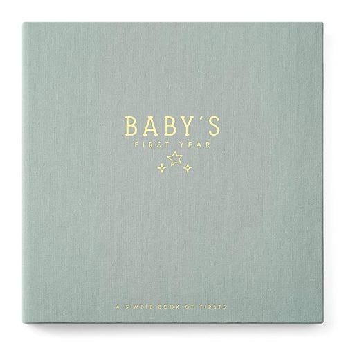 Lucy Darling Baby Memory Book, Luxury Baby First Year Book & Photo Album for Baby Boy/Girl, Keepsake Baby Books & Journals, Gender Neutral Memories & Milestone Book, Pregnancy Gift - Celestial Skies