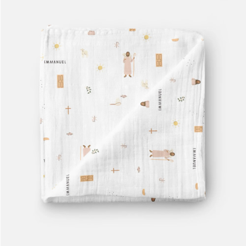 Jesus Muslin Swaddle Baby Blanket