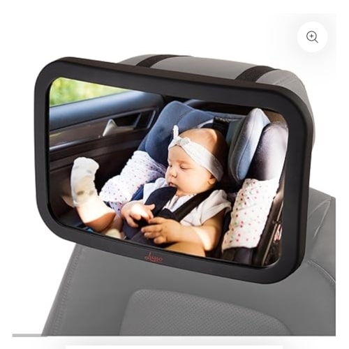 Back Seat Baby Mirror for Rear-Facing Babies- Shatterproof, Clear View – Lusso Gear