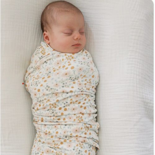 Whimsical Floral Small Ribbed Swaddle Set