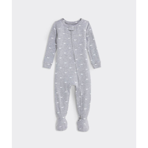 Baby Whale Print Footie