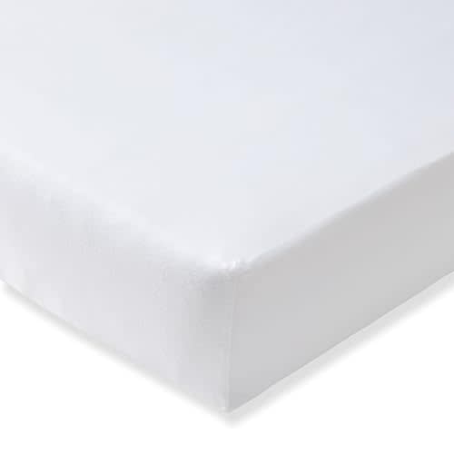 Burt's Bees Baby Essential Organic Cotton Fitted Crib Sheet, Breathable for Boy Girl Standard Crib & Toddler Mattresses