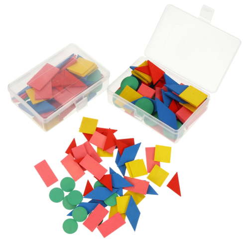 Worgeous 2 Sets Kids Geometric Puzzle Creative Toddler Jigsaw Puzzles Child Baby