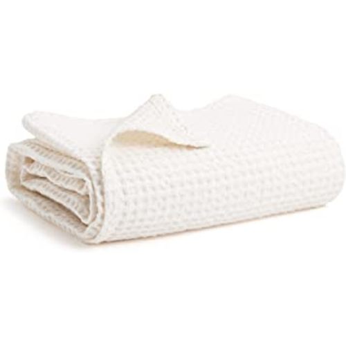 Simka Rose Waffle Baby Blanket Cotton Soft Breathable Swaddle Blanket for Baby Nursery, Stroller & Crib Blanket - Baby Receiving Blankets for Boys & Girls Gender Neutral Toddler Blanket