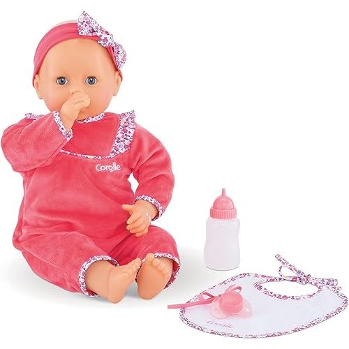 Corolle 9000150060 - Mon Grand Poupon Purple Chérie 42 cm French Doll with Charm and Vanilla Fragrance