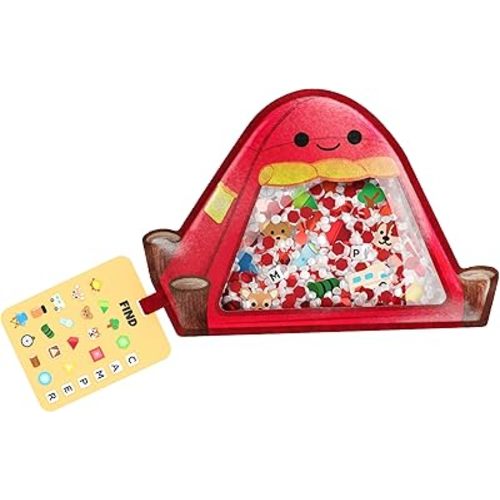 BIZYBOO - The Original Seek & Find Plush - Hidden Object Search Problem Solving Educational Matching Game for Kids 2 and Up (Smores)