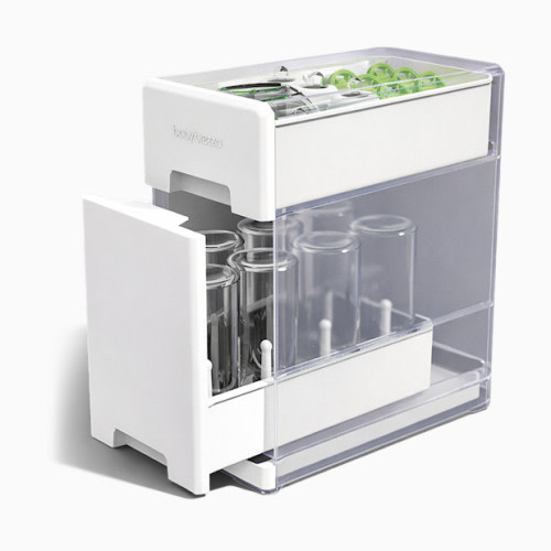 Covered Drying Rack and Organizer - White
