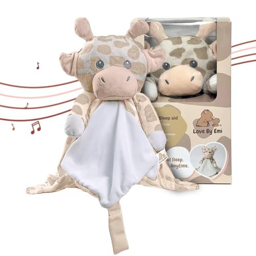 Musical Baby Lovey Giraffe - White Noise & Lullaby Plush - Calms Fussy Babies, Reduces Night Wakeups & Helps Toddlers Sleep Longer – Proven Sleep Aid - BPA-Free, Machine Washable, Newborn Gift