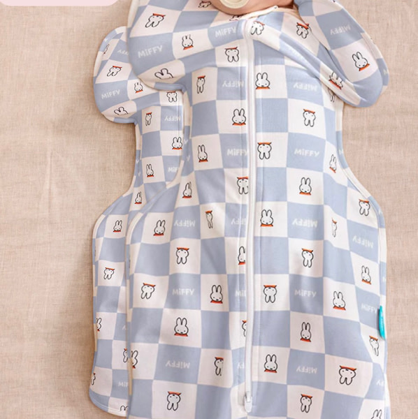 Swaddle Up™ 1.0 TOG Cotton Blue Miffy Checker