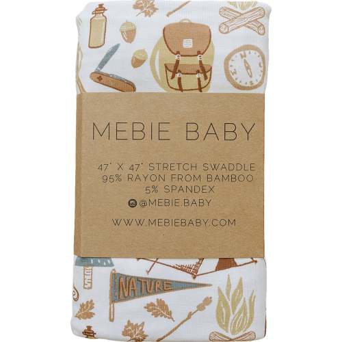Mebie Baby Bamboo Swaddle - Camping Trip – Atara & Co