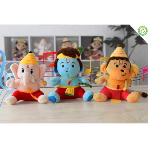 Mini Devtas Bundle (7") Mantra Singing Plush Toys