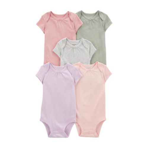 Carter's Baby Girls 5-pc. Short Sleeve Bodysuit