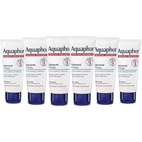 Aquaphor Healing Ointment, Advanced Therapy Healing Ointment for Dry Skin, Skin Protectant for Dry Cracked Skin - 1.75 oz. Tube (Pack of 6)
