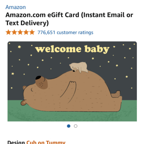 Amazon.com: Amazon eGift Card - Cub on Tummy: Gift Cards