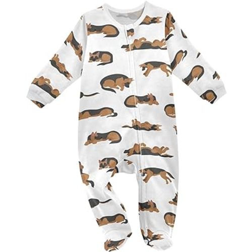 Baby Rompers, Baby Clothes, Cotton Outfits Jumpsuits, Infants, Dogs Pattern, 0-24 Months