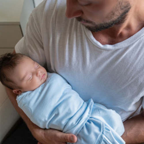 Baby Blue Cotton Swaddle S | HALO