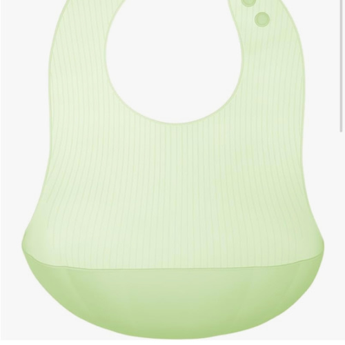 Olababy Fold N Go Silicone Baby Bib w Travel Case | Lightweight Design Eases Pressure Bruising for Infants & Toddlers