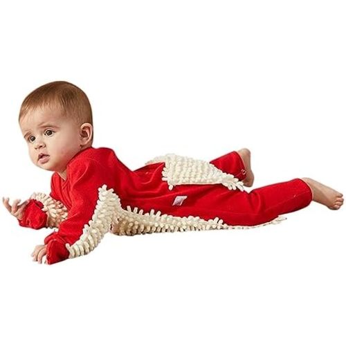 Baby Mop Onesie Jumpsuit Romper Winter Bodysuit Outerwear Crawling Toddler Jumpsuit Bodysuit