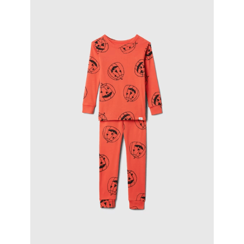 babyGap Organic Cotton PJ Set in pumpkin orange, size: 6 Yrs