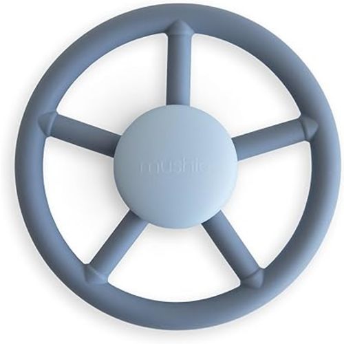 mushie Wheel Suction Spinner Toy | Toddler Sensory Toys for Bath & Play