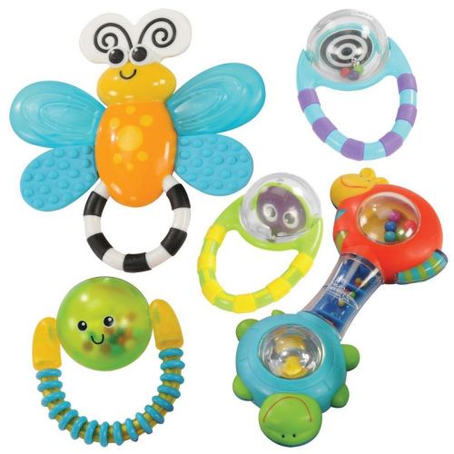 Kaplan Early Learning Grasp & Explore Rattle Set - Set Of 5