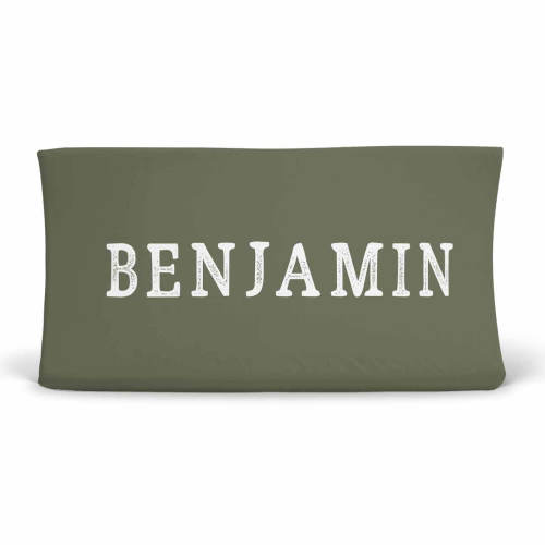 Color Story | Olive Personalized Changing Pad Cover