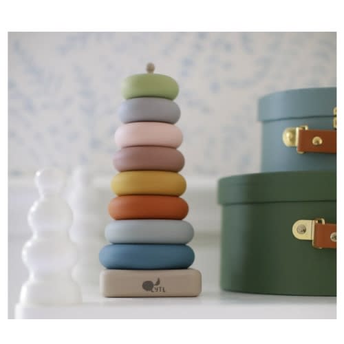 Ring Stacking Toy + Silicone + Sensory Play + Sorting