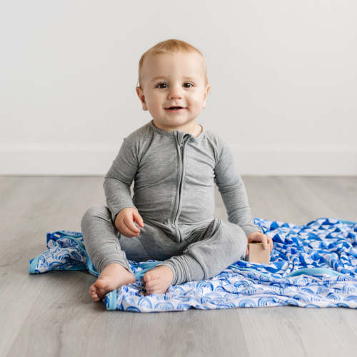 Heather Gray Zippy - Little Sleepies