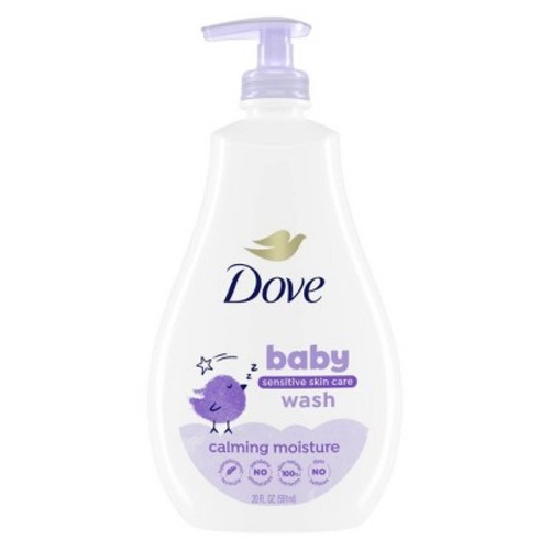 Baby Dove Calming Moisture Baby Body Wash & Shampoo, Hypoallergenic and Tear-Free - 20 fl oz