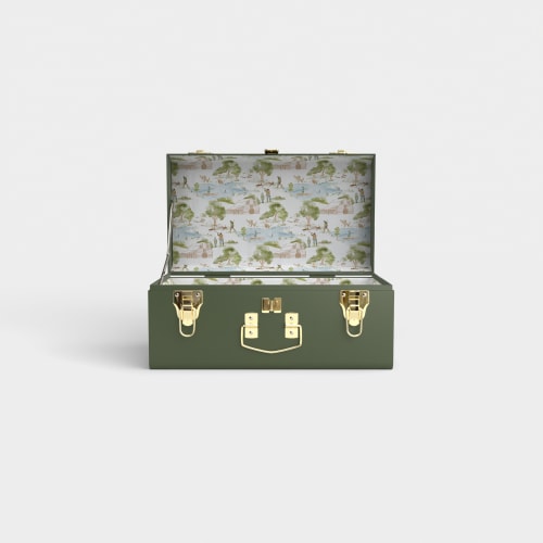 Mini Trunk - Green - Heritage Hunt / Embroidery