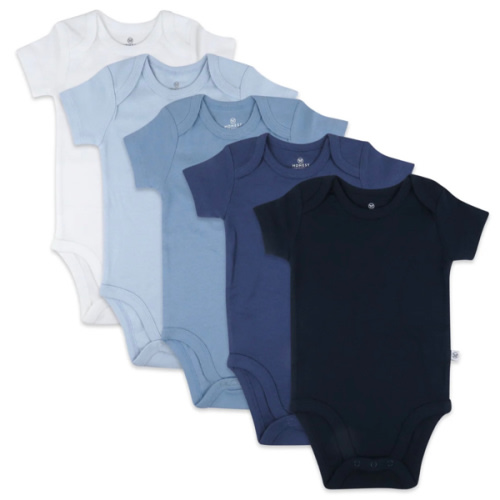 5-Pack Organic Cotton Short Sleeve Bodysuits | Honest Baby Clothing