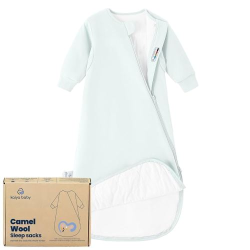 Unisex Sleeping Bag for Babies and Toddlers 1.0 Tog Sleep Sack 0-6Months, Newborn Sleep Sack, Wearable Blanket Baby,One Piece Long Sleeves,Gifts for Baby