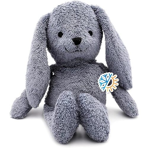 Thermal-Aid Zoo Microwavable Stuffed Animal - Heated and Heatable Plush Toy - Hot/Cold Pack - Baxter The Bunny