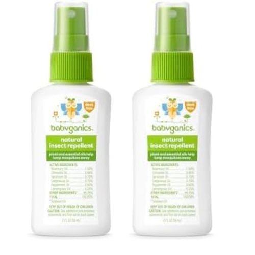 Babyganics Insect Spray, 2oz, 2 Pack, Made with Plant and Essential Oils, Packaging May Vary
