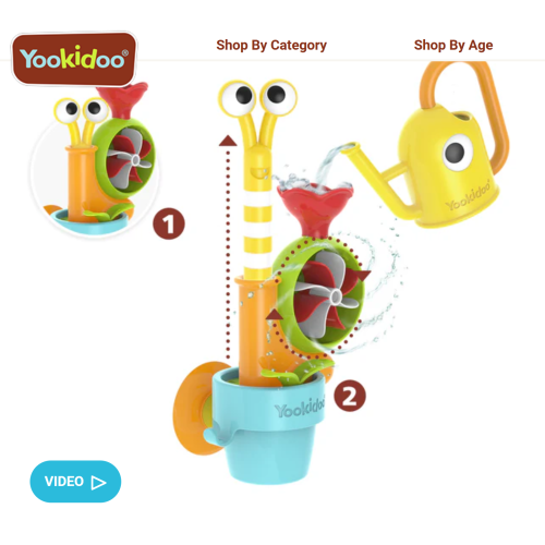 Yookidoo Pop-Up Garden Bath Toy: Bathtub Learning Game for Kids 18+