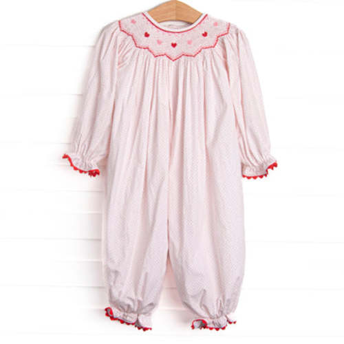 Galentine's Day Smocked Romper, Pink – Stitchy Fish
