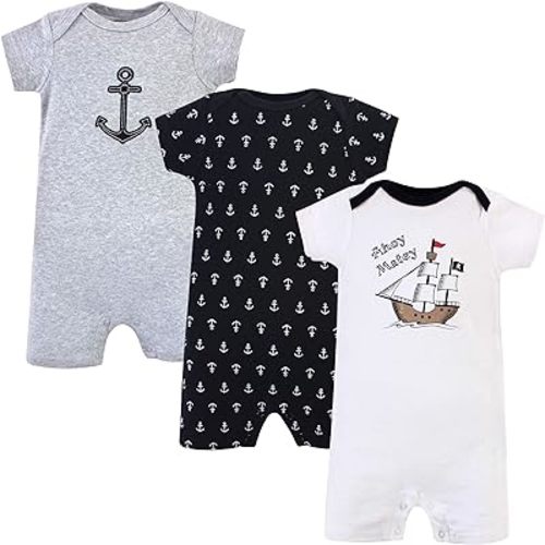 Hudson Baby Unisex Cotton Rompers