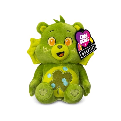 Care Bears Universal Monsters 9" Fun Size Plush - Good Luck Bear as Creature from The Black Lagoon - Soft, Huggable Plushie, Stuffed Animal for Girls and Boys, Ages 4+
