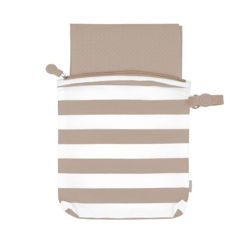Ubbi On-the-go Changing Mat + Bag - Taupe