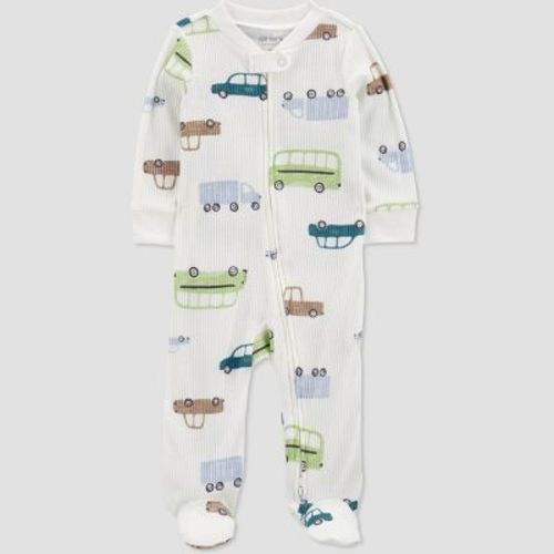 Carter's Just One You®️ Baby Boys' Vehicles Sleep N' Play - Ivory Newborn