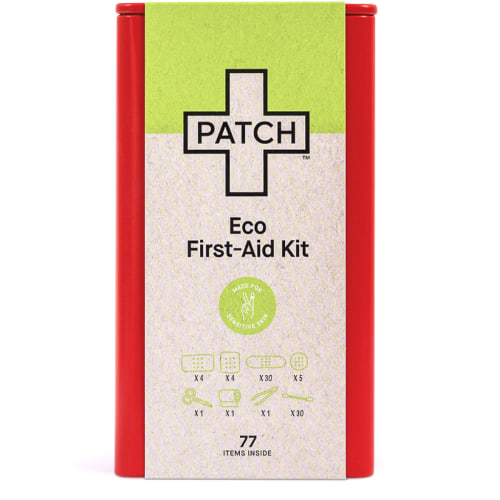 PATCH Eco First-Aid Kit containing hypoallergenic bandages for sensitive skin – Nutricare US