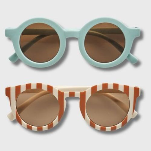 coXist 2 Pack Infant's Sunglasses for Boys & Girls (Infant, Baby) in Blue, Stripes